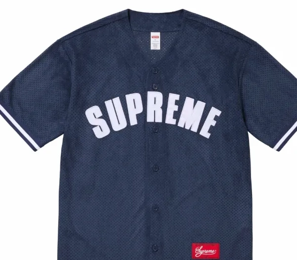 mesh BASEBALL 24SS JERSEY short sleeved MESH ULTRASUDE suede baseball 0612